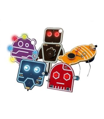CircuitMess Wacky Robots 5-piece Educational Soldering Practice Kits